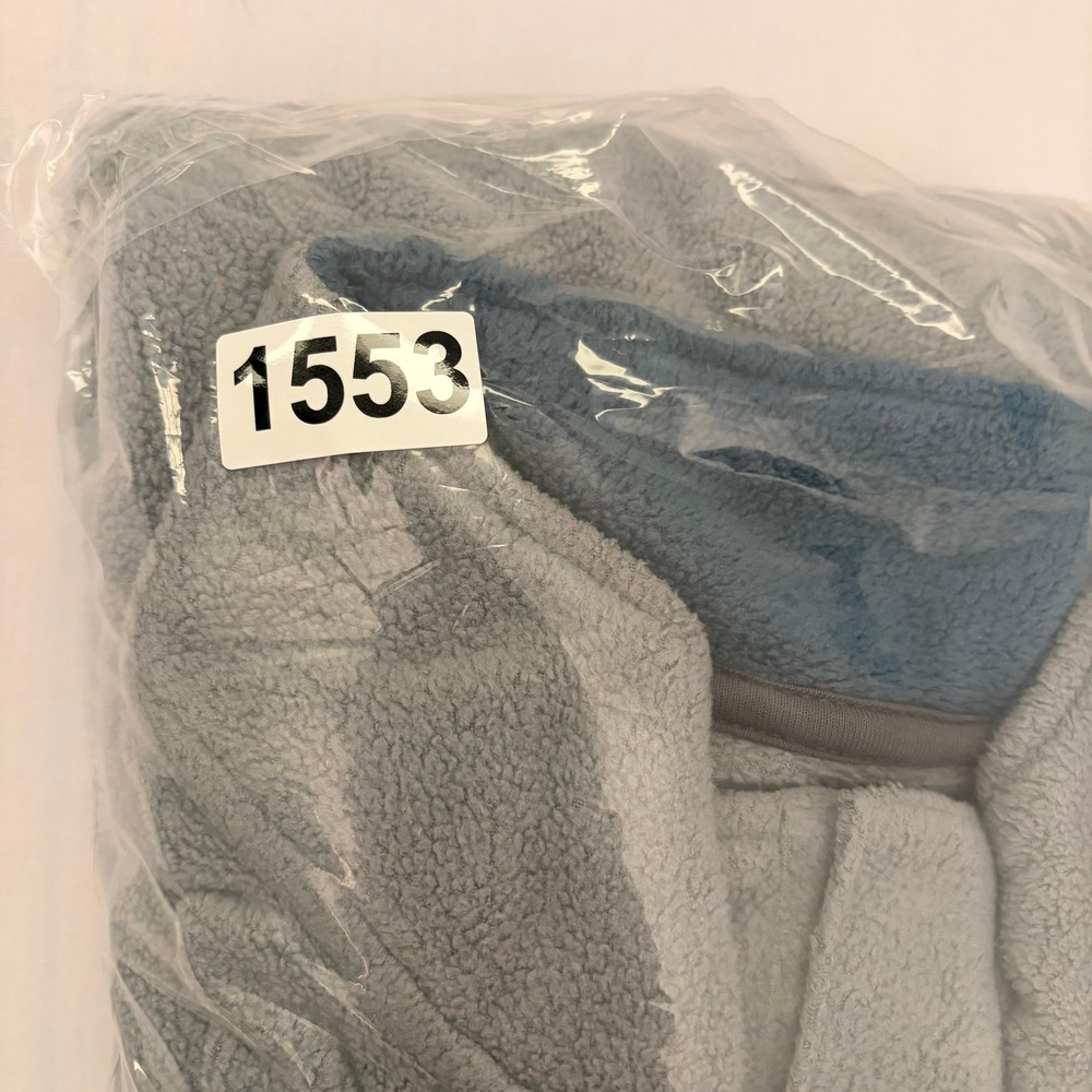 Free Fly Pullover Mens 2XL Blue Grey Bamboo Fleece Snap Mock Neck Performance - Picture 8 of 8
